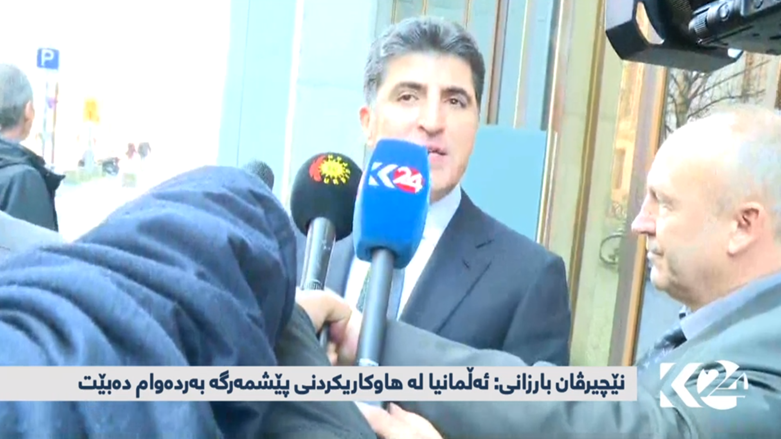Nêçîrvan Barzanî: Almanya di hevkarîkirina Pêşmerge de berdewam dibe